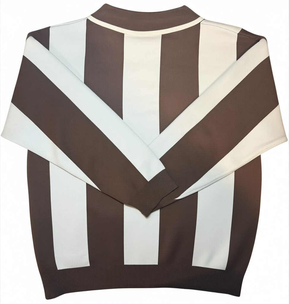 Palestine Knit Polo – Brown/Cream
