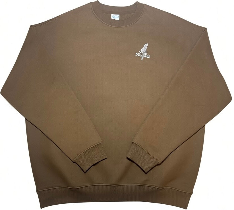Palestine Outline Crewneck – Brown