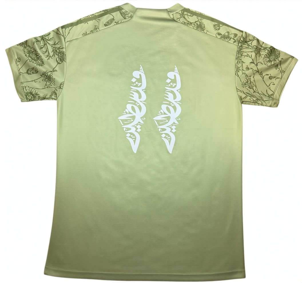 Palestine Floral Jersey – Olive