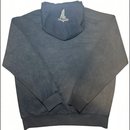 Palestine Washed Zip Hoodie – Black