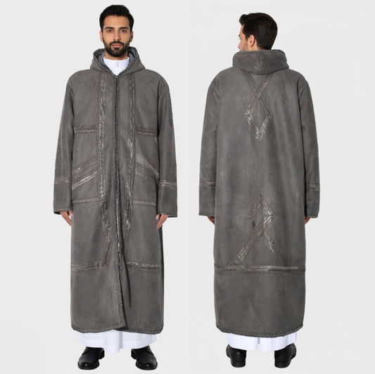 Traditional Hooded Farwa – Grey