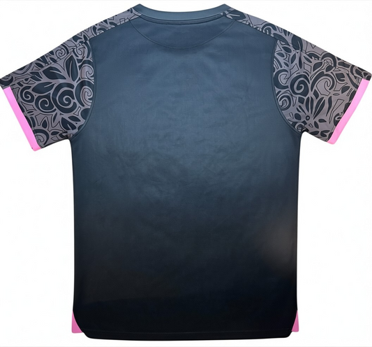 Palestine Floral Jersey – Black/Pink