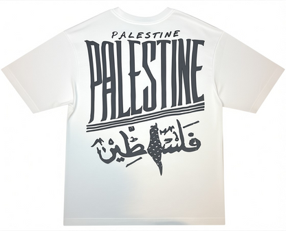 Palestine Script Tee – White