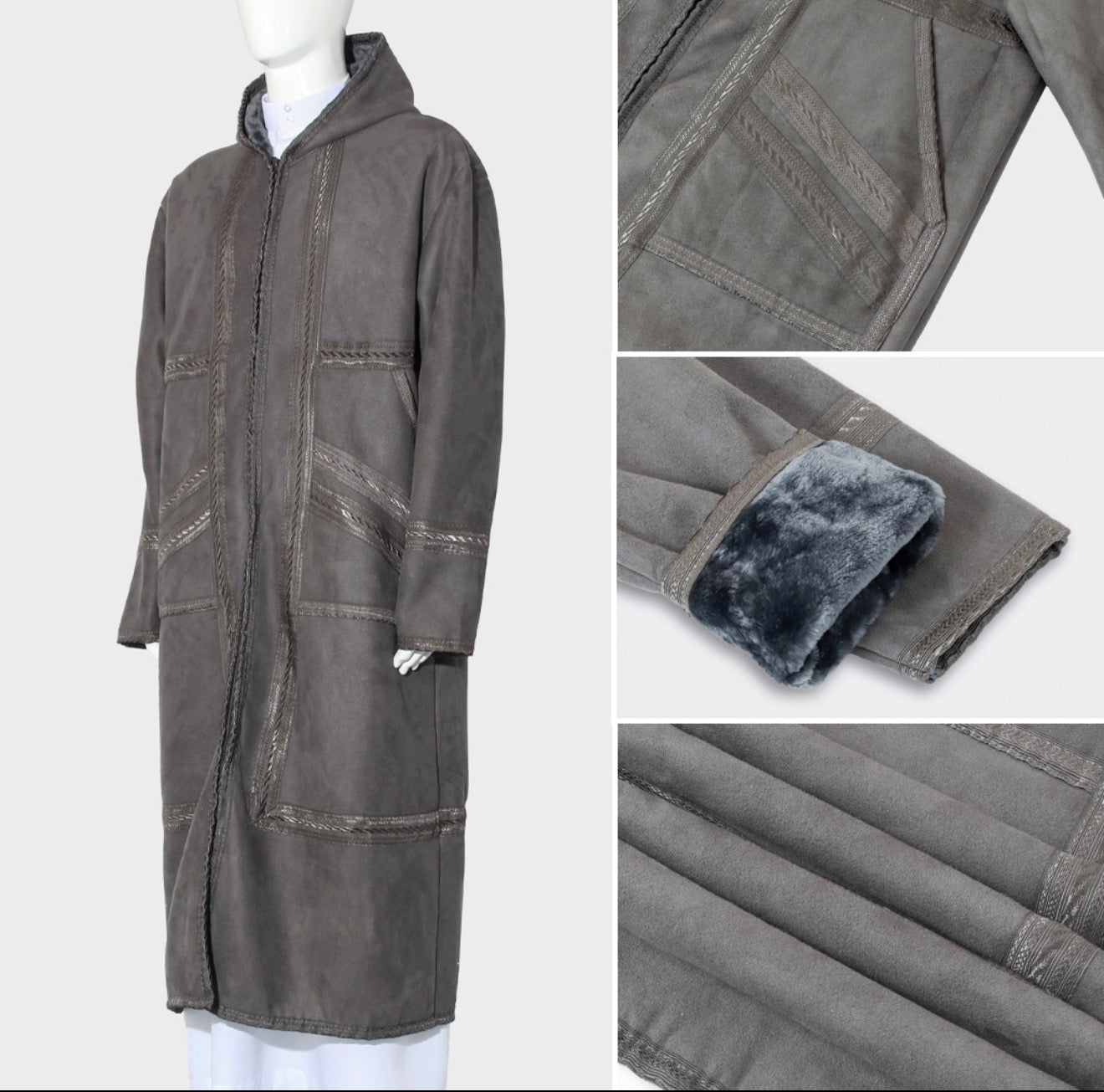 Traditional Hooded Farwa – Grey